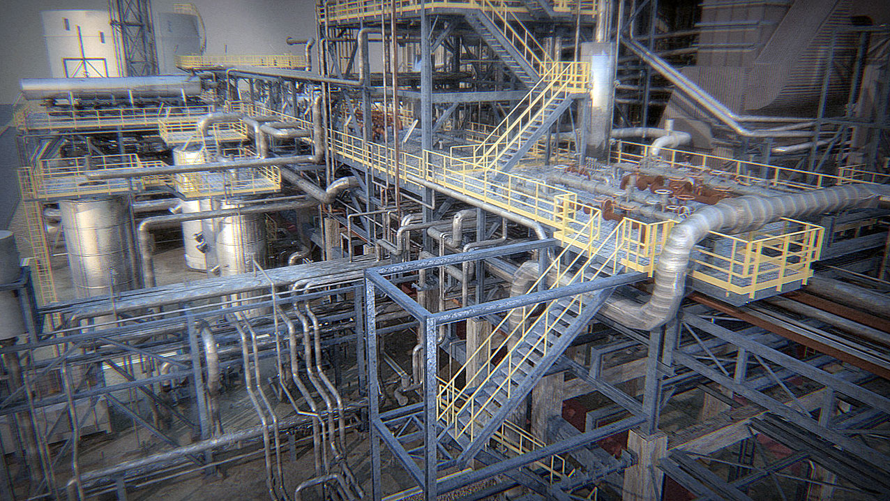 Gas Plant Rendering – 3DBNZ ADVANCED VISUALS